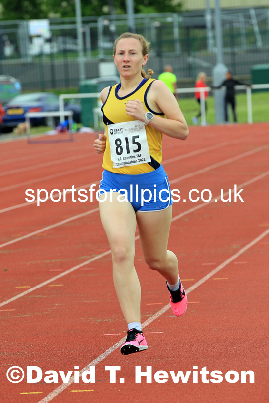 Women and Girls 1500 metres, 2022 North Eastern Track and Field Champs., Middlesbrough. David T. Hewitson/Sports for All Pics